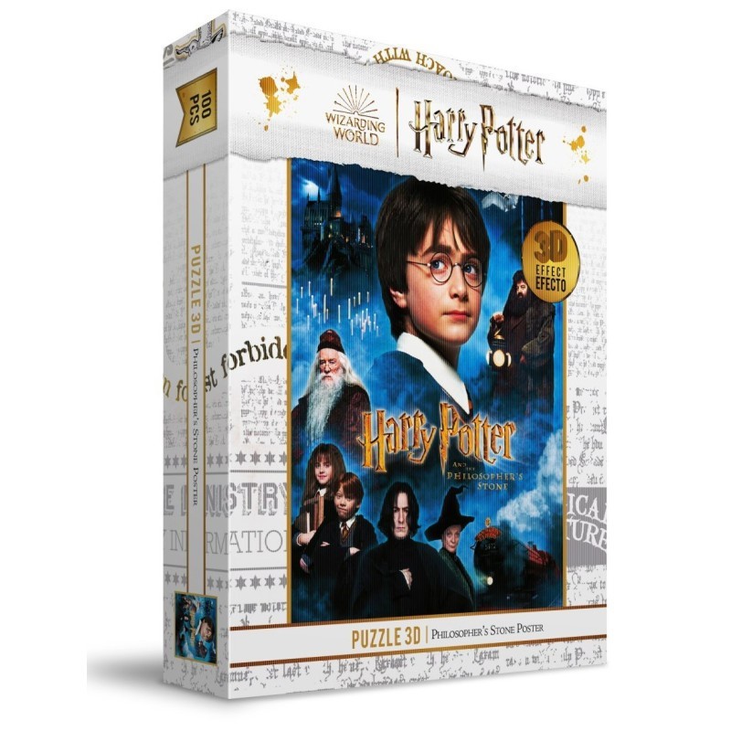 RED STRING- Puzzle Lenticular Harry Potter La Piedra Filosofal 100 Piezas, Multicolor (Z109090)