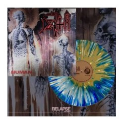 Human (1 LP Multicolor Foil Jacket - White, Blue And Gold Merge With Splatter)