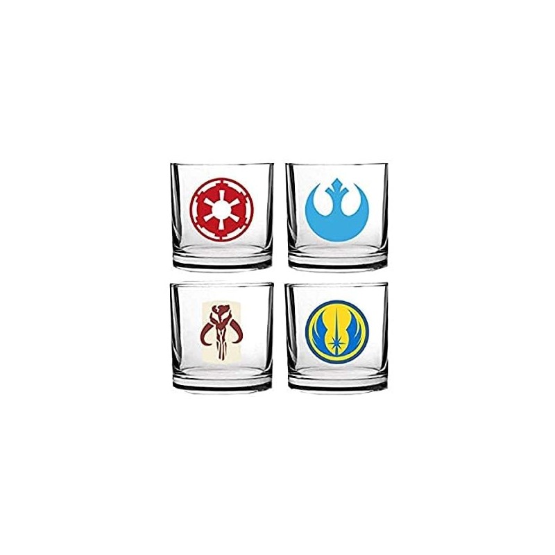 - Pack 4 Verres Star Wars - Assortiment Logo Classiques - 8435450202063