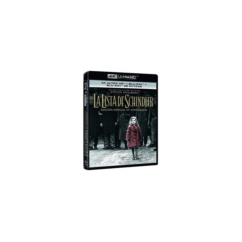 La Lista De Schindler (Blu-Ray 4k Ultra Hd + Blu-Ray + Blu-Ray Extras)