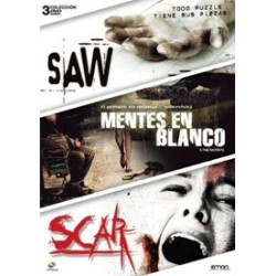 Comprar Pack Mentes En Blanco + Saw + Scar Dvd